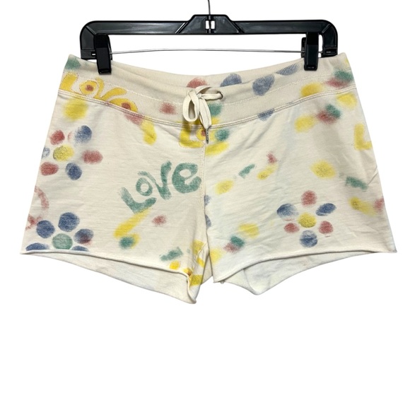 Lucky Brand Pants - Lucky brand XS sweatpant hot shorts low rise‎ hippie peace love print Y2K boho